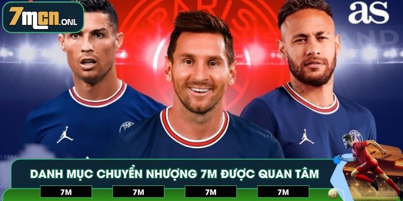 Danh mục chuyển nhượng 7M được quan tâm